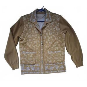 Vintage Unbranded Lined Collared Sweater - OS